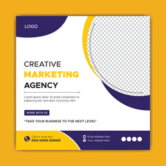 Obraz premium vector digital marketing and corporate social media post template 
