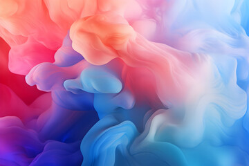 Colorful smoke in vibrant colors