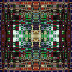 Seamless abstract geometric pattern. Beautiful multicolor background for design, web.