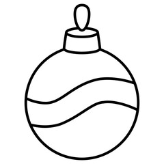 Obraz premium christmas ball icon