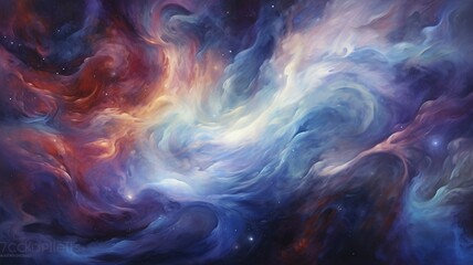 Fototapeta na wymiar a silky background resembling a shimmering galaxy, with nebula-like swirls and cosmic hues, transporting the viewer into a celestial realm of endless possibilities.
