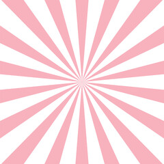 Pink sun rays vector background