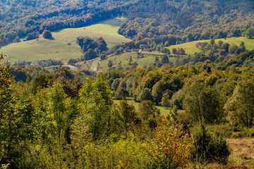 Fototapeta na wymiar Polonina Wetlinska, Bieszczady mountain, Bieszczady National Park, Poland.