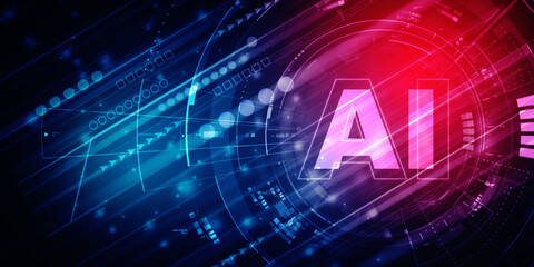 2d rendering Artificial Intelligence (AI) concept
