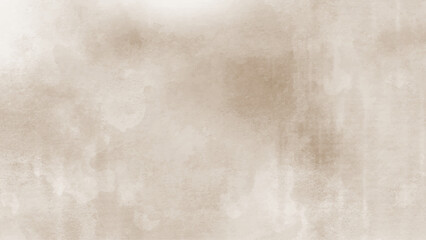 Watercolor cream grunge background painting. abstract brown grunge texture
