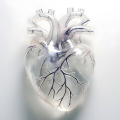 heart made of glass