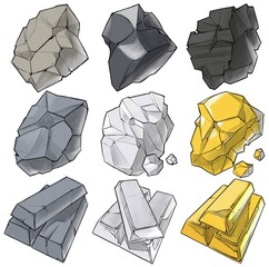 set of smithing material