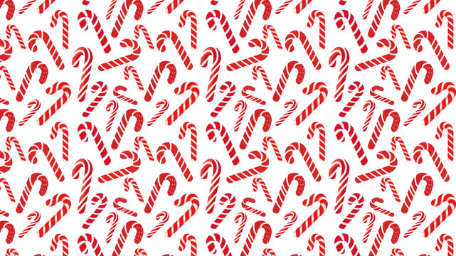 candy cane pattern Christmas vector wallpaper, 4k resolution