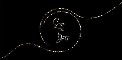 Vector png sparkling, shining, golden garland, rope, line.
Design element for holiday cards, parties, wedding, flyers, invitations, advertisements, presentations, birthday, Christmas, business.