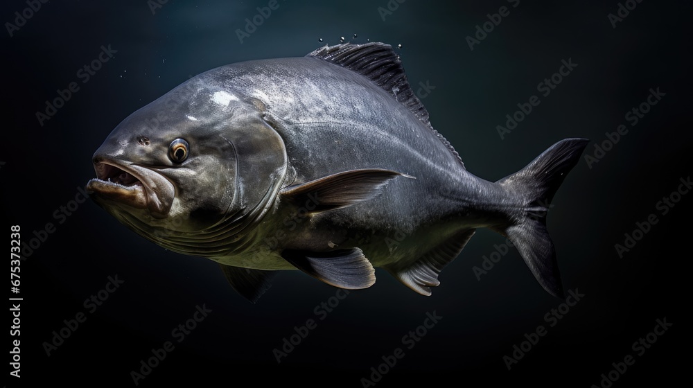 Aufkleber a large fish with it's mouth open and it's mouth wide open and it's mouth wide open. generative ai