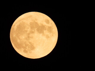 full moon in the night sky