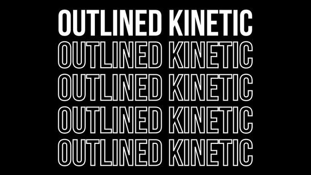 Urban Outlined Kinetic Title Text Intro