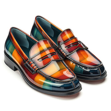 watercolor loafer Slipper clipart, Generative Ai