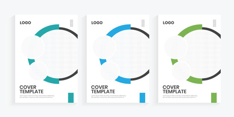 Minimal type creative new brochure cover flat template, one-page editable booklet template, A4 format high-quality business corporate brochure, industry annual report layout