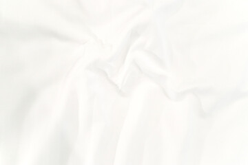 abstract white fabric background. soft and smooth creased silk cloth as wave for graphic design...