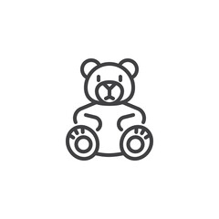 Teddy Bear line icon