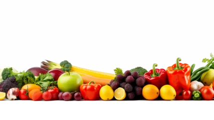Fotobehang fruits and vegetables on isolated transparent background © PNG Transparent 
