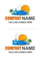Fototapeta premium Holiday home logo design