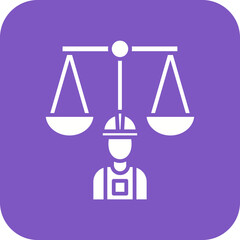 Labor Law Line Icon