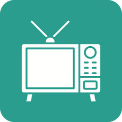 TV Line Color Icon