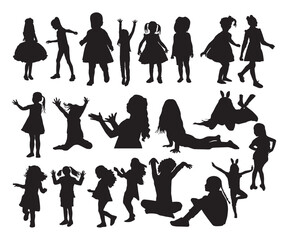 Little Girl EPS, Little Girl Silhouette, Child Girl EPS, Kids EPS, Girl EPS, Little Girl Shirt