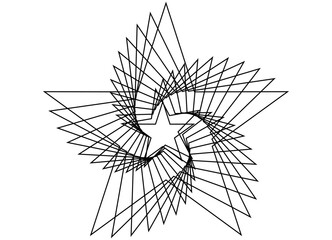 Vector pattern in the shape of a star from thin black lines on a white background. Design element for packaging, covers, interior decor, cards. Holiday decor.
Striped vector background