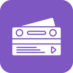 Obraz premium Debit Card Line Icon