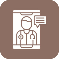 Telemedicine Line Icon