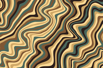 Abstract psychedelic groovy background. Vector.