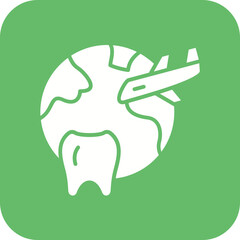 Dental Tourism Line Icon