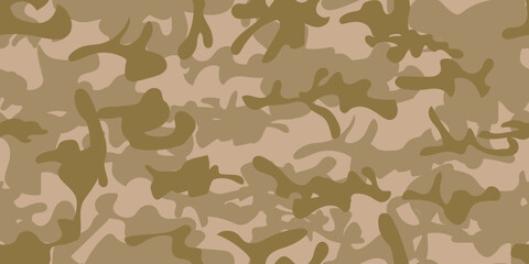 Fototapeta premium Camouflage Seamless Print. Modern Seamless Camouflage. Digital Sand. Repeat Sand Pattern. Woodland Army Brush Abstract Vector Camoflage. Tree Khaki Canvas. Urban Camo Paint. Dirty Fabric Pattern.