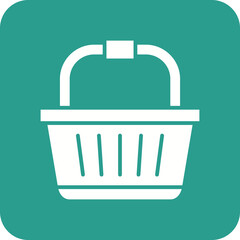 Shopping Basket Line Color Icon