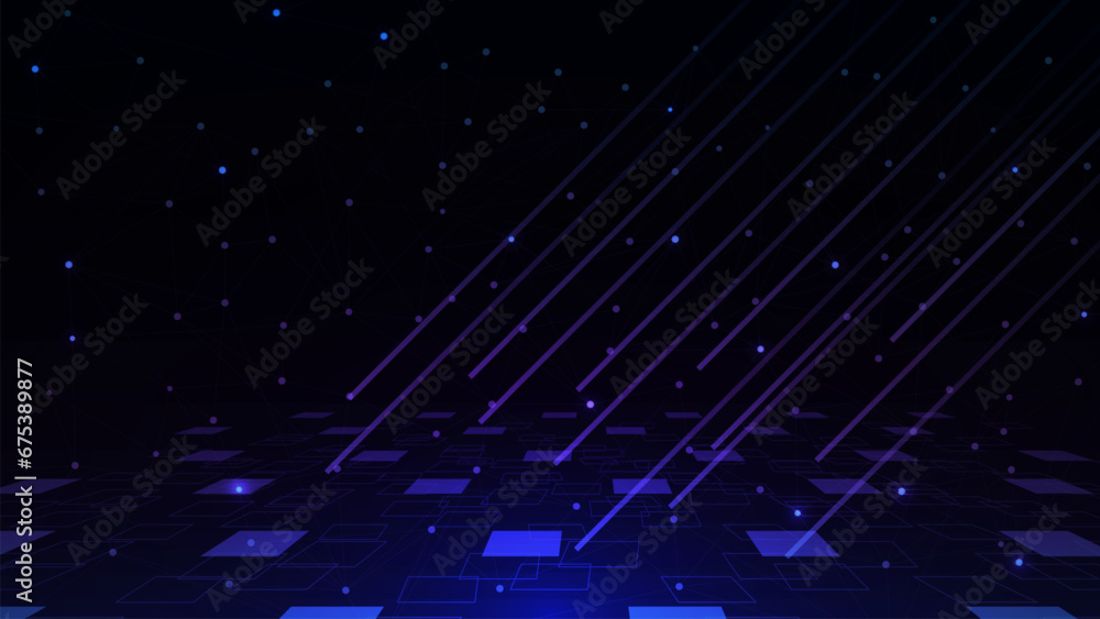 Poster abstract digital technology with speed network connection background. cyber information, communicati
