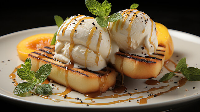 cream dessert HD 8K wallpaper Stock Photographic Image