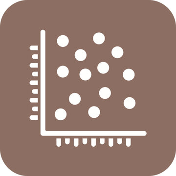 Scatter Plot Line Icon