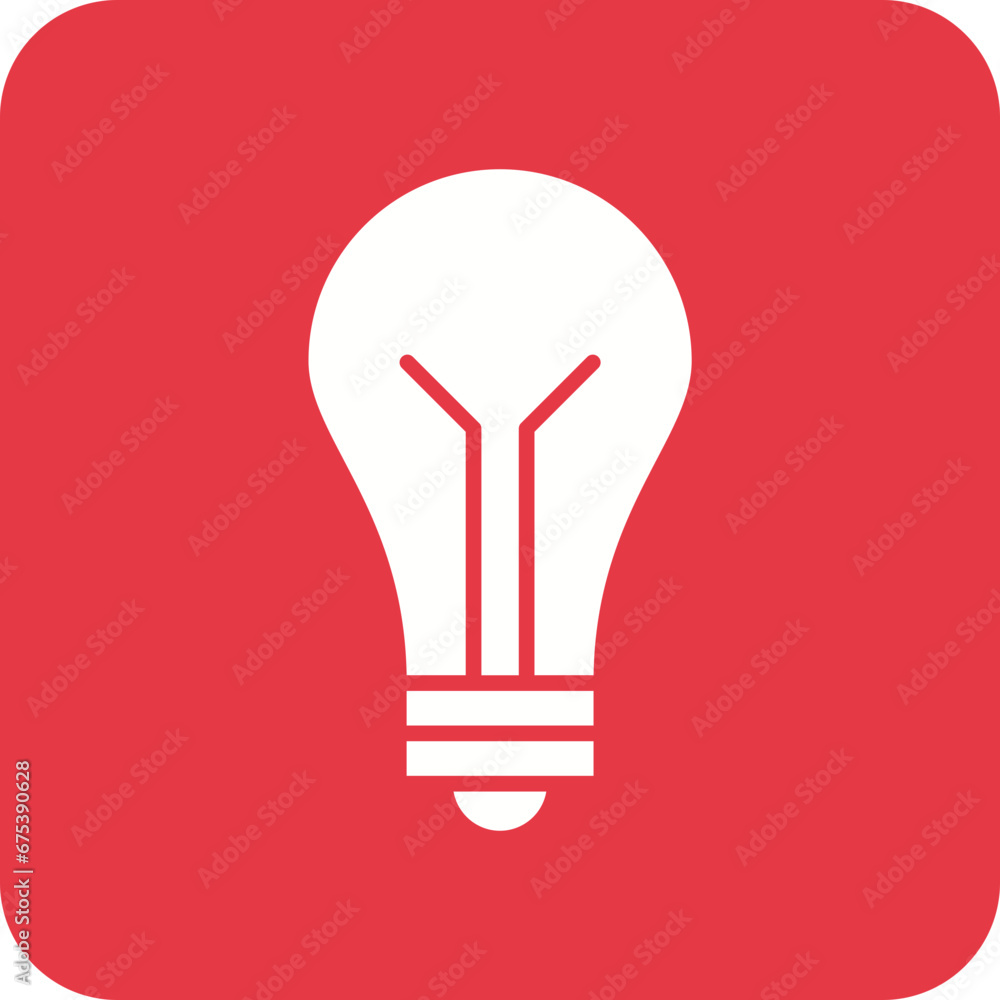 Sticker Lightbulb Line Color Icon