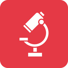 Microscope Line Color Icon