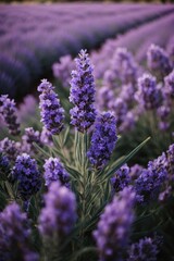 Naklejka premium lavender flowers in the garden