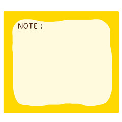 yellow note paper