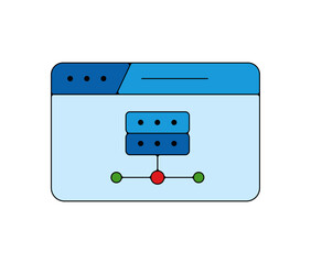 Icones pictogramme symbole Fenetre ordinateur interface dossier ranger organiser couleur fin