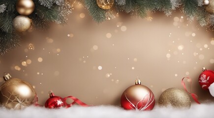 christmas background with christmas decorations, christmas background, christmas gifts on abstract background, christmas scene