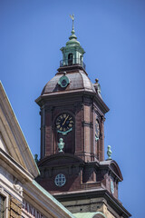Fototapeta na wymiar Tower of the Museum of Gothenburg (Göteborgs stadsmuseum), Gothenburg, Sweden