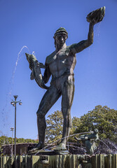Poseidon Statue and fountain, Götaplatsen, Gothenburg, Sweden
