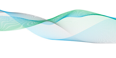 Light gradient blue lines fluid wave curve subtle abstract vector on white background illustration.