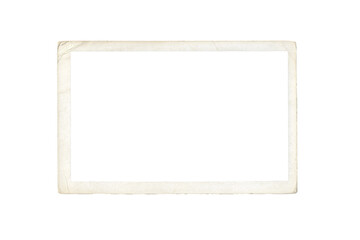 old photo frame texture png isolated picture postcard border