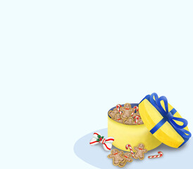 Christmas cookies gift box