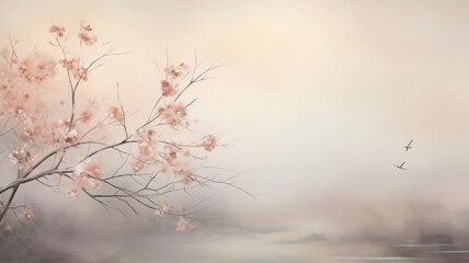 Fototapeta na wymiar the softness and subtlety of a silky background in muted, pastel shades, invoking a sense of tranquility and serenity, like a calming watercolor painting.