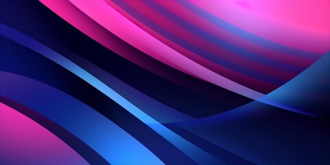 3d render, abstract background with colorful neon wavy lines