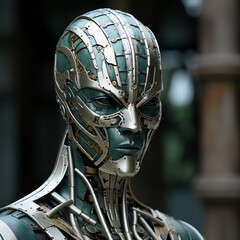 Futuristic Colorful Fantasy Robots - Generative AI