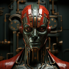 Futuristic Colorful Fantasy Robots - Generative AI